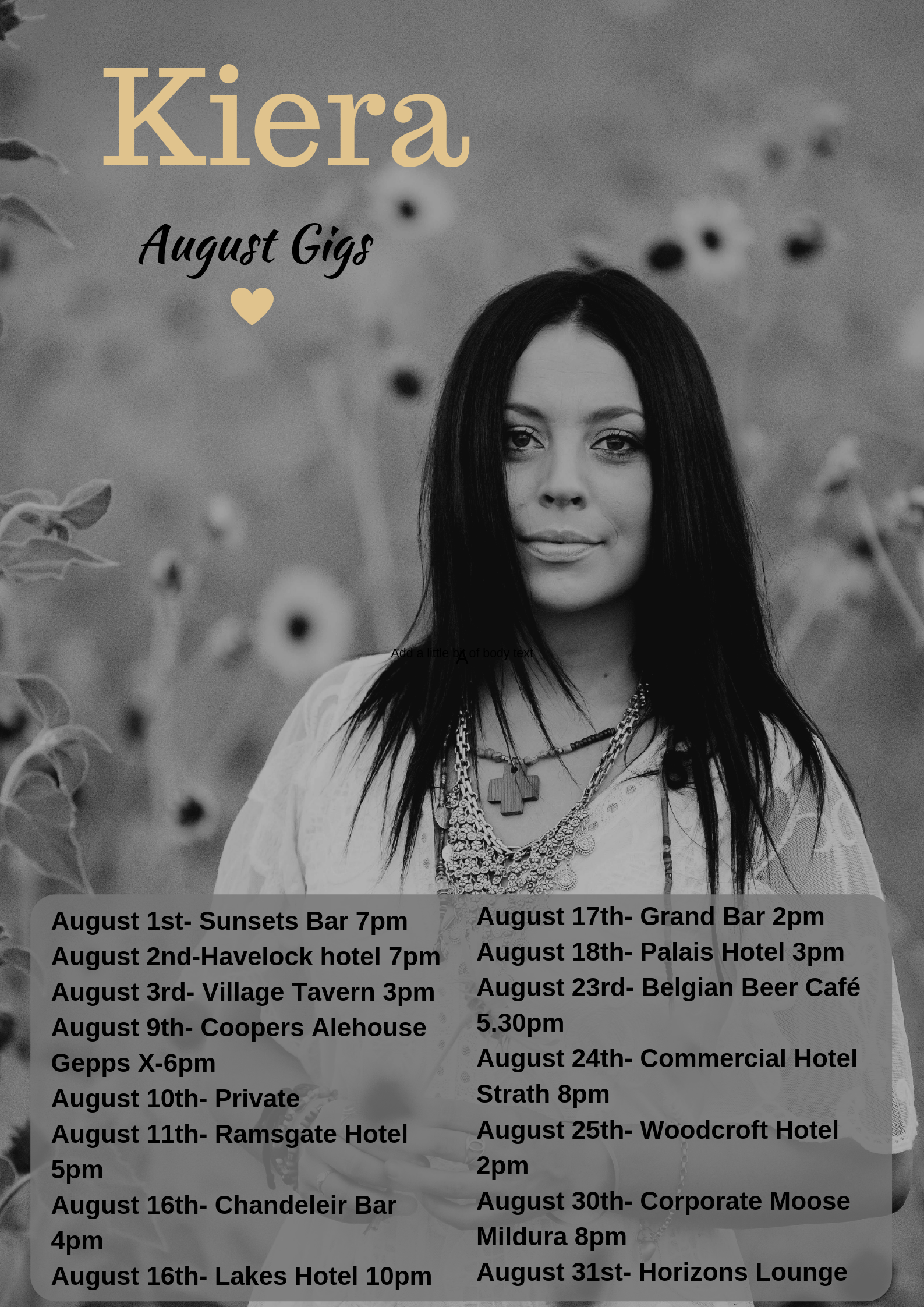 August gig guide